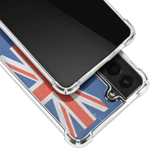 New Zealand Flag Distressed Galaxy S22 Plus Clear Case